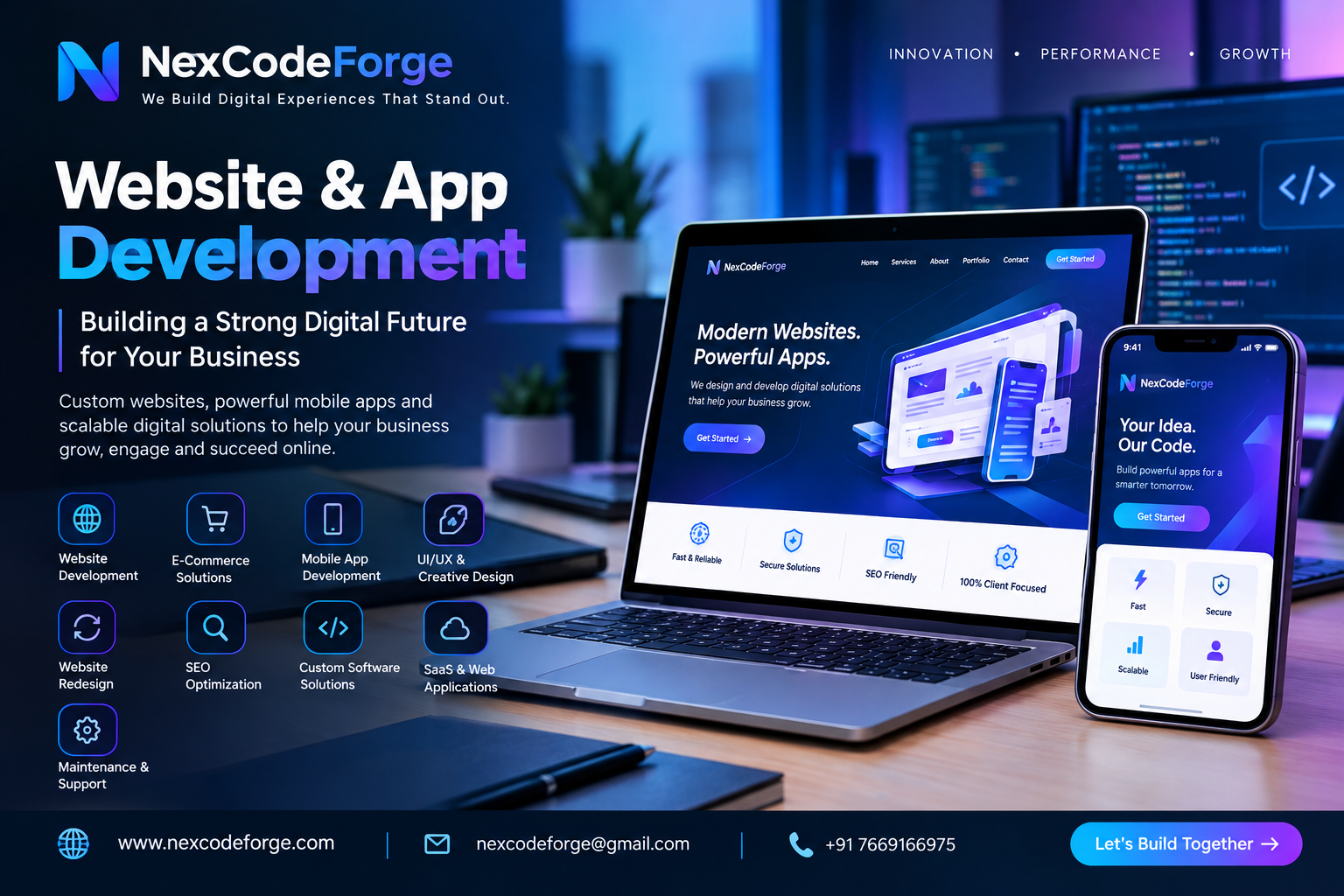 Website & App Development: Building a Strong Digital Future for Your Business